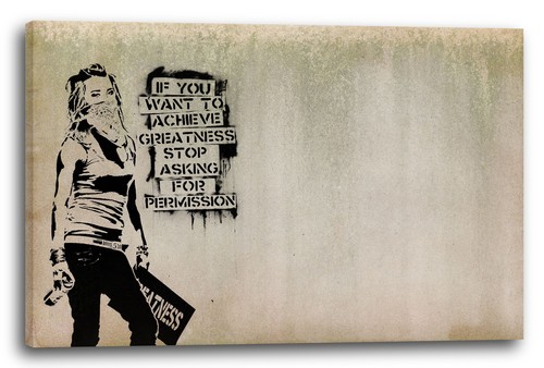 Kunstdruck banksy achieve - kunstdruck,
