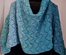 Stola tuch schal handgestrickt - tuch,