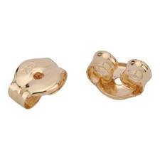 1 Paar Ohrmutter 750 Gelb Gold