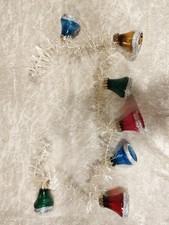DDR Tinselkette mit Glasglocken Christbaumschmuck Weihnachten Erzgebirge 