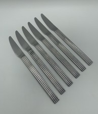 IKEA 6 Tafel- Speise- Menümesser Strateg Designklassiker Vintage Edelstahl 1980