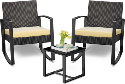 Rattan gartenmöbel set beige - rattan,