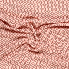 Vorhangstoff grafisches Muster Karo rot