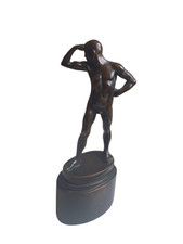 Signierte bronze akt - bronze, figur