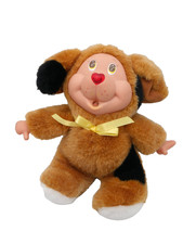 Coccolotti Giochi Preziosi Stofftier Plüsch braun Herz Nase 90s Retro *Lesen*