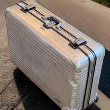 RIMOWA Aluminium Reisekoffer,75x50x25 Silver Integral, 2 Rollen, Silber, groß
