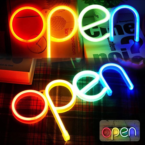 Open led schild leuchte - schild,