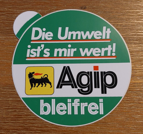 Agip bleifrei aufkleber - bleifrei,