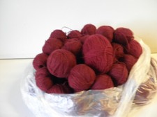 Woll-Reste weinrot dünn 600g