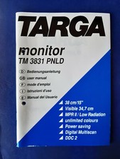 Targa Monitor TM 3831 PNLD, Bedienungsanleitung 