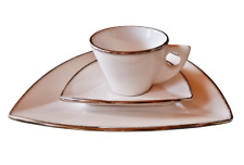 Gmundner Keramik Gmundner Stern echt Platinrand Kaffeegedeck 3 tlg.