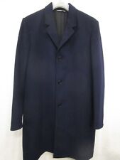 DIOR Herren Mantel cashmere Taschen/Innentaschen Knöpfe blau Gr.48 Top Zustand