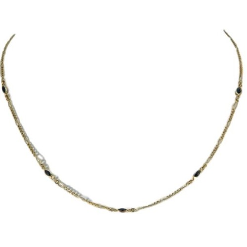 750 goldkette figaro - goldkette, mit