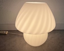 Pilzlampe 70er Vintage Glas