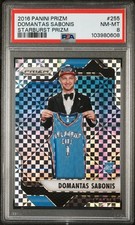 Domantas Sabonis Starburst Prizm Rookie PSA 8