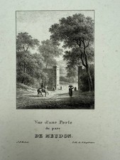Godefroy Engelmann, Vue Porte du parc De Moudon, um 1820 