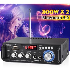 600W Bluetooth Verstärker Audio Vollverstärker HiFi Stereo Amplifier Digital FM