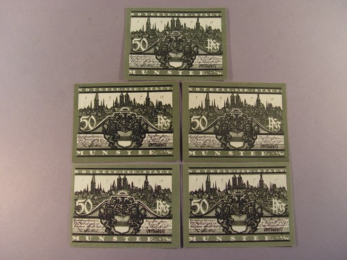 296 notgeld 6x gutschein - 296.,