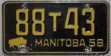 Kanada Nummernschild Manitoba
