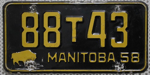 Kanada nummernschild manitoba - kanada,