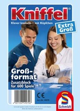 Kniffelblock groß Platz für