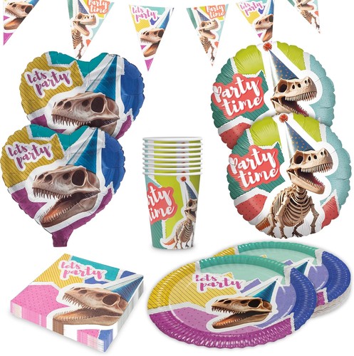 Dino skelett partyset - –,