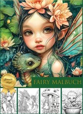 Malbuch Fantasy Fairy A4