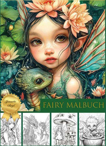 Malbuch fantasy fairy - malbuch, a4