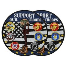 2pc Support Our Troops Patches