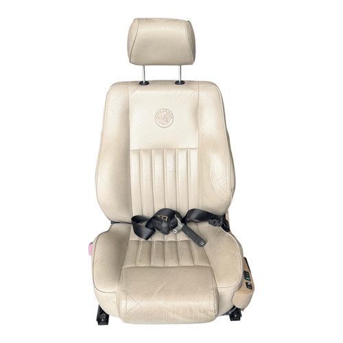 Beige ledersitz elektrositz - beige,