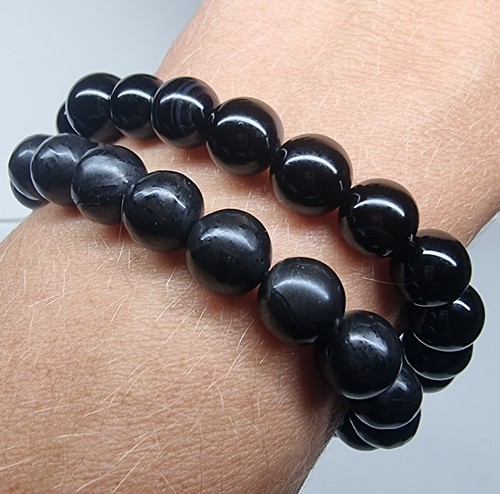 Perlen armband onyx - 2,