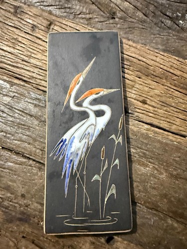 Vintage wandplatte aus keramik - aus,