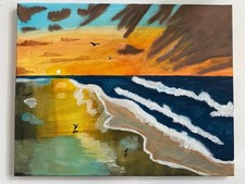 Der Strand bei Sonnenuntergang