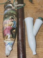 K.K.Reservisten-Pfeife Tiroler Landschützen Reg.Vorarlberg 1.Komp 1873 Porzellan