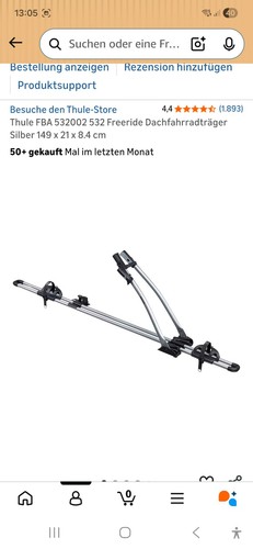 Thule fahrrad dachträger - fahrrad,