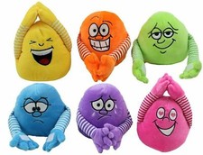 Lachsack mit Armen und Klettverschluss Plüsch ca.13cm lacht bei Erschütterung HA