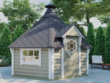 Finn Art Grillkota Exzellent 9,2 Kota Pavillon Grillhütte Grillhaus Gartenhaus