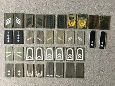 BUNDESWEHR SAMMLUNG (18 PAAR) RANGABZEICHEN HEER/LUFTWAFFE SCHLAUFEN/KLETT+GALA