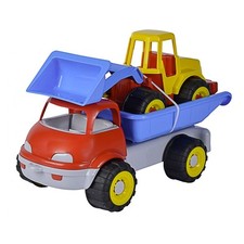 LKW Kipper mit Bagger