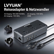 250W Spannungswandler 230V