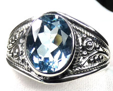 💎 Blautopas Ring 925 Silber