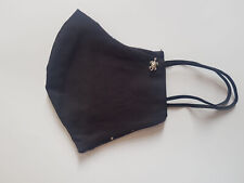 Gesichtsmaske Tupfen Design & Uni Schwarz Waschbar Wiederverwendbar Schildkröte 100% Baumwolle