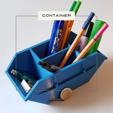 Container Absetzmulden Maßstab 1:22,5 G-Maßstab, Spur G, Schreibtisch Organizer