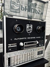 Tonbandgerät Philips N4450 & Haube Ausstellungsstück Einzelstück Versand möglich