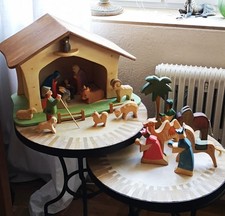 20 Ostheimer Krippenfiguren und 1 Krippe (nicht Ostheimer)