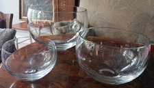 Set mit 3 Kristallglas Vasen