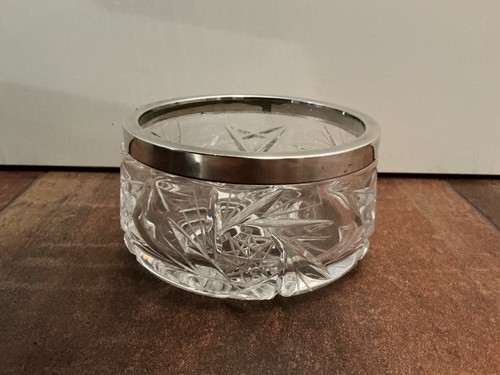 Massive kristallvase mit 800er - kristallvase,