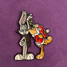 Pin, Badge, Anstecker, Weihnachten, Bugs Bunny & Freundin Lola Bunny