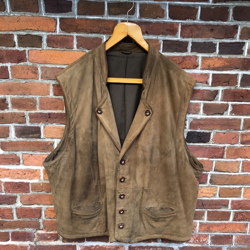 Veloursleder weste - veloursleder,