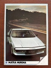 Prospekt / brochure Peugeot Talbot Matra Murena MY 1983